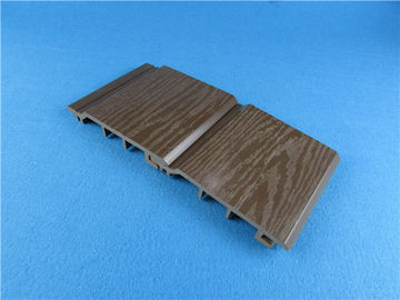 Couleur en plastique en bois de gris de revêtement de mur extérieur du composé WPC de Mouldproof