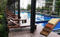 Poudre de PVC de 60% et plancher composé en bois de piscine de Decking de la poudre WPC de 30%