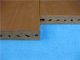 Plastique résistant UV en dehors du plancher de Decking de Wpc avec la surface balayée douce
