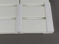 Huaxiajie – mur à lattes gris portable, ultraléger et flexible, prix bon marché, pour salle d'exposition