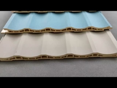 Décoration d'intérieur Panneau mural gris Wpc bois plastique composite Matériau durable