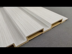 Panneau de mur en bois du grain WPC pour la décoration de mur d'intérieur/extérieure