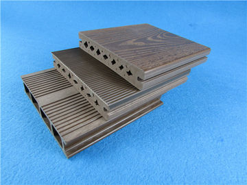 Decking composé en plastique en bois antiseptique de la plate-forme WPC pour le plancher extérieur