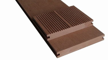 Planches de plancher machinées par Decking composé extérieur solide de WPC WPC