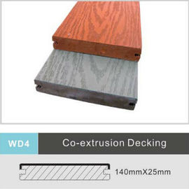 Decking composé de la mousse WPC parquetant les panneaux de plancher UV de résistance de 140mm x de 25mm