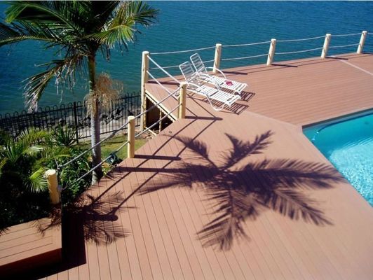 Bon prix L'arrière-cour extérieure de plancher de Decking met le Decking en commun de composé de WPC en ligne