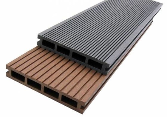 Bon prix panneaux de plate-forme composés creux composés du Decking 140mm WPC de 2.9m 148mm WPC antidérapage en ligne