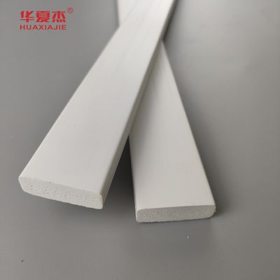 Bon prix prix de gros prix de vente 3/8 x 1-1/4 porte-arrêt en pvc moulures décoratives profil intérieur planche blanche en ligne