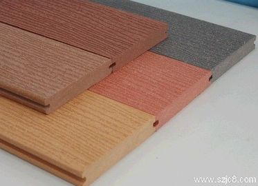 Bon prix Plancher composé en plastique en bois coloré de Decking de Wpc pour l'espace extérieur 140 * 25mm en ligne
