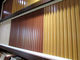 Panneau de mur imprimé par grain en bois ignifuge de WPC pour la décoration 198 * 16mm
