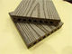 Profils en plastique machinés de plancher de Decking composé en bois de la plate-forme WPC