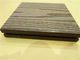 Profils en plastique machinés de plancher de Decking composé en bois de la plate-forme WPC