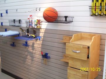 Panneaux muraux en ardoise blanche durable panneau de garage en PVC décoration intérieure
