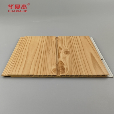 Vente à chaud panneau mural Wpc simulé grain de bois facile à installer décoration résidentielle