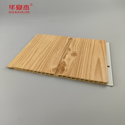 Vente à chaud panneau mural Wpc simulé grain de bois facile à installer décoration résidentielle