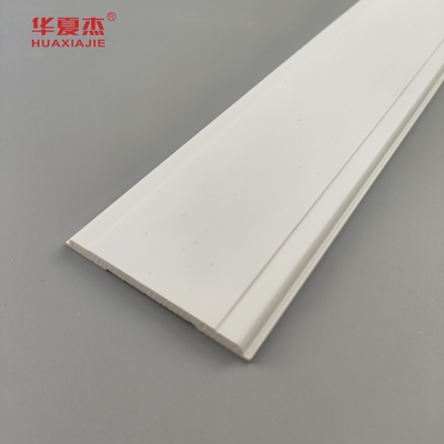 Bon prix Pvc Mull Strip 2-1/2 Wpc Moulding Blanc lisse Pvc Mull Moulds Décoration de la maison et du bureau