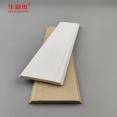 Bon prix Pvc Mull Strip 2-1/2 Wpc Moulding Blanc lisse Pvc Mull Moulds Décoration de la maison et du bureau