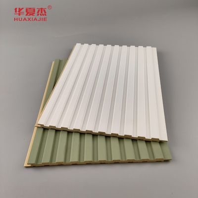 Décoration intérieure de panneaux muraux en pvc laminés en gros, en pvc vert et blanc et en panneaux en pvc
