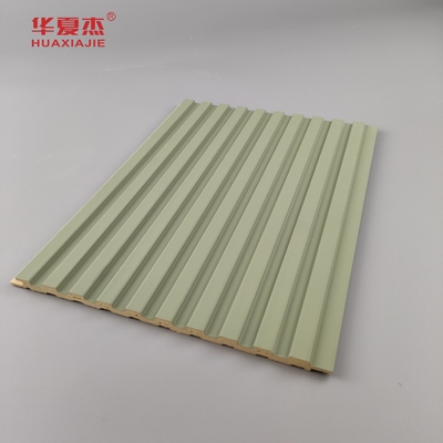 Décoration intérieure de panneaux muraux en pvc laminés en gros, en pvc vert et blanc et en panneaux en pvc