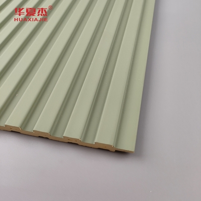 Décoration intérieure de panneaux muraux en pvc laminés en gros, en pvc vert et blanc et en panneaux en pvc