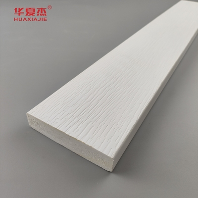 Accueil Plaque de décoration en PVC blanc sans plomb Planche en PVC intérieure grains de bois ou moulages extérieurs