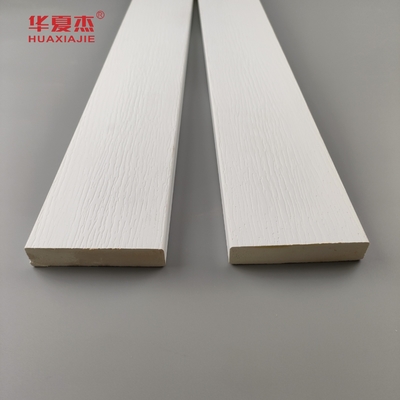 Accueil Plaque de décoration en PVC blanc sans plomb Planche en PVC intérieure grains de bois ou moulages extérieurs