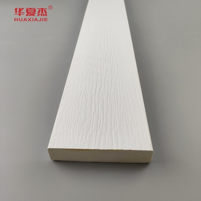 Accueil Plaque de décoration en PVC blanc sans plomb Planche en PVC intérieure grains de bois ou moulages extérieurs