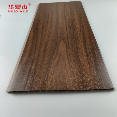 Panneaux de plafond décoratifs stratifiés en bois, revêtement mural recyclable 250*8mm de PVC