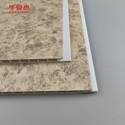 Conception de magasin résistant à l'humidité Panneau de mur en PVC Surface lisse Plaque de marbre Panneau de mur en PVC à l'intérieur