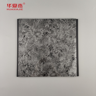 Panneau noir très brillant avec un motif de halo de sliver Panneaux muraux en PVC de design de luxe Panneau en PVC pour la décoration de la maison