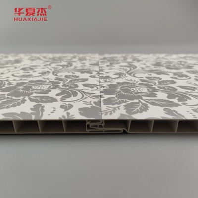 Vente à chaud Panneau mural en PVC de conception florale de style paysage Texture glacée Panneau en PVC stratifié pour la décoration murale