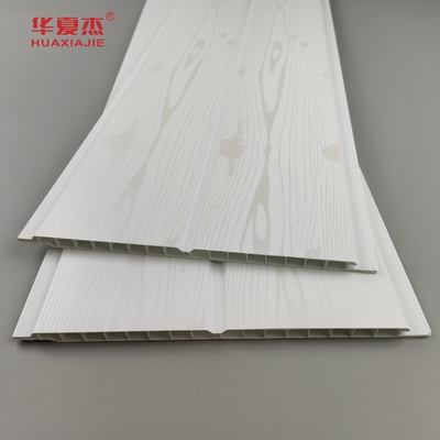 Panneaux de plafond de PVC de carbonate de calcium, panneaux de mur décoratifs intérieurs de PVC