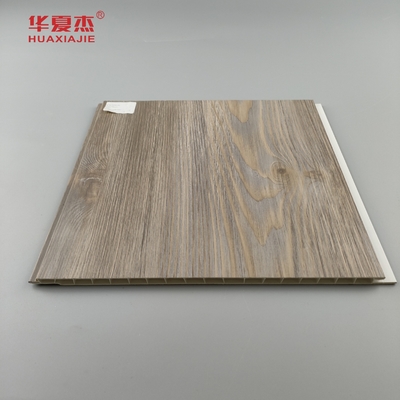 Vente directe d'usine Panneau mural en PVC laminé Grains de bois en PVC Décoration Panneau de plafond résidentiel / bureau
