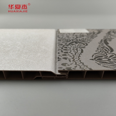 Panneau murale en PVC de design de luxe laminé à 60% de PVC contenant du PVC anti rayures Panneau de décoration en PVC pour mur