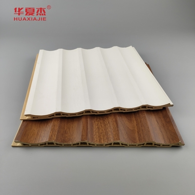 Panneau murale en PVC stratifié Panneau en PVC flotté Panneau en PVC en bois blanc Grain Panneau Wpc Décoration de maison / bureau