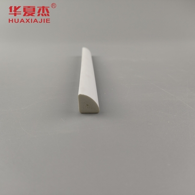 Vente à chaud moulures en PVC 1/2'' Quartier rond vinyle blanc 12' Profil imperméable en PVC décoration intérieure