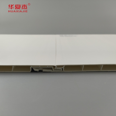 Panneau de plafond en pvc de design moderne 12' panneau mural en pvc de couleur blanche décoration intérieure de bâtiment
