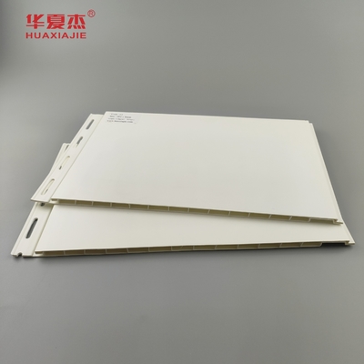 Panneau de plafond en pvc de design moderne 12' panneau mural en pvc de couleur blanche décoration intérieure de bâtiment
