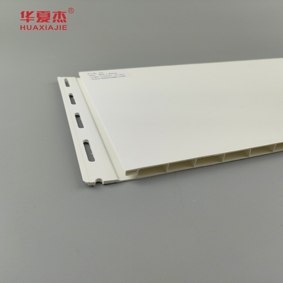 Panneau de plafond en pvc de design moderne 12' panneau mural en pvc de couleur blanche décoration intérieure de bâtiment