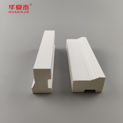Prix de coût wpc Brickmold 2' grains de bois cadre de porte en pvc moulage résistant à l'eau décor maison/bureau