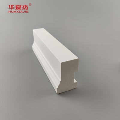 Prix de coût wpc Brickmold 2' grains de bois cadre de porte en pvc moulage résistant à l'eau décor maison/bureau
