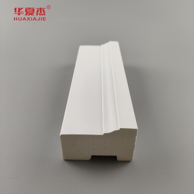 Prix de coût wpc Brickmold 2' grains de bois cadre de porte en pvc moulage résistant à l'eau décor maison/bureau