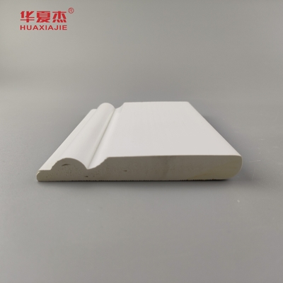 Moulure de base en PVC de haute qualité surface blanche lisse 95x12mm bordure en PVC décoration intérieure