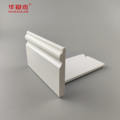 Moulure de base en PVC de haute qualité surface blanche lisse 95x12mm bordure en PVC décoration intérieure