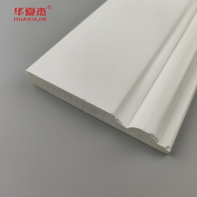 Moulure de base en PVC de haute qualité surface blanche lisse 95x12mm bordure en PVC décoration intérieure