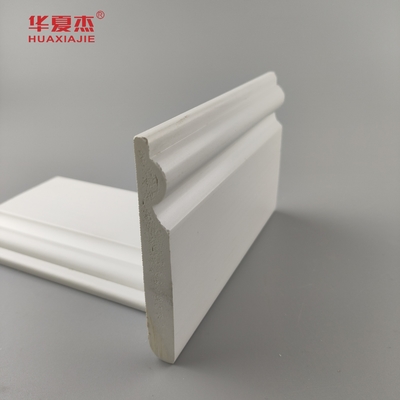 Moulure de base en PVC de haute qualité surface blanche lisse 95x12mm bordure en PVC décoration intérieure