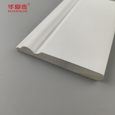 Moulure de base en PVC de haute qualité surface blanche lisse 95x12mm bordure en PVC décoration intérieure