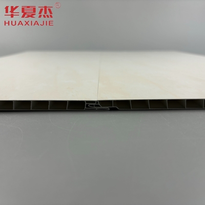 Panneau mural en PVC de 250x8 mm de marbre jaune de haute qualité facile à installer panneaux de plafond en PVC pour la décoration de salle de bain