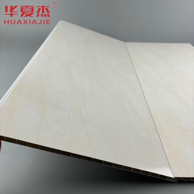 Panneau mural en PVC de 250x8 mm de marbre jaune de haute qualité facile à installer panneaux de plafond en PVC pour la décoration de salle de bain