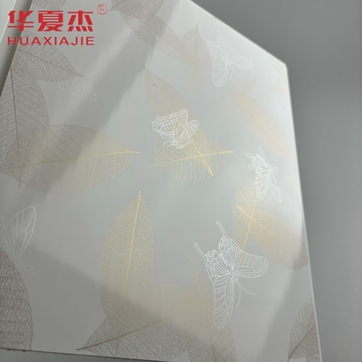 Panneaux muraux en PVC à impression thermique personnalisés Panneau de plafond imprimé botanique en PVC pour la décoration de salle de bain